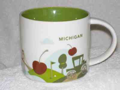 Starbucks Michigan You Are Here Collectible Lg 14 oz Large Coffee Cup Mug EUC - Sold on eBay Feb, 8th 2019 for $9.99
