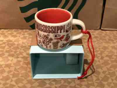 STARBUCKS BEEN THERE Demitasse mug MISSISSIPPI - Ornament Mini Cup NIB 2 Oz - Sold on eBay Jan, 1st 2019 for $19.00