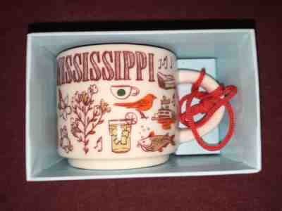 STARBUCKS BEEN THERE Demitasse mug MISSISSIPPI - Ornament Mini Cup NIB 2 Oz - Sold on eBay Dec, 31st 2018 for $16.99