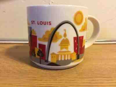 EUC STARBUCKS YOU ARE HERE ST. LOUIS MO MISSOURI LARGE COFFEE MUG CUP ARCH  - Sold on eBay Jan, 10th 2019 for $8.00