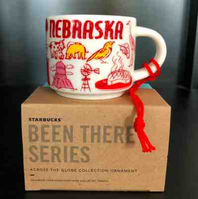 Starbucks NEBRASKA BEEN THERE SERIES ornament demi mug - Sold on eBay Feb, 2nd 2019 for $24.95