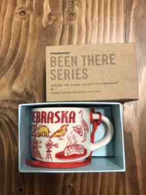 STARBUCKS NEBRASKA BEEN THERE SERIES 2 oz ORNAMENT MUG - Sold on eBay Jan, 6th 2019 for $23.50