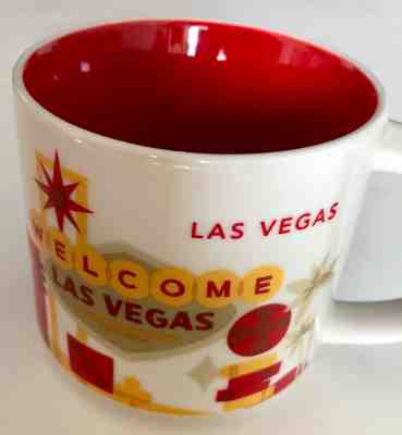 Starbucks Coffee You Are Here Collection Mug Las Vegas Nevada 14oz Red White - Sold on eBay Feb, 16th 2019 for $10.99