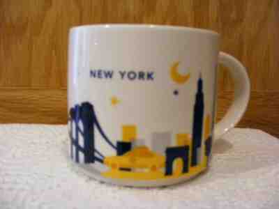 New York Starbucks You Are Here Collection Coffee Mug Cup 2014 Discontinued 14oz - Sold on eBay Feb, 18th 2019 for $7.00