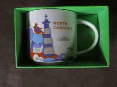 STARBUCKS NORTH CAROLINA 'You Are Here' Coffee Mug - NEW IN BOX 14 oz Coffee Mug - Sold on eBay Feb, 20th 2019 for $17.99