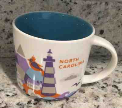 NORTH CAROLINA Retired You Are Here Starbucks Coffee Mug 14 oz YAH NC - Sold on eBay Feb, 16th 2019 for $11.99