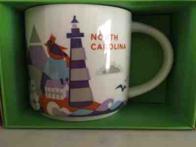 Starbucks *You Are Here* NORTH CAROLINA 14- oz MUG! Comes With Box! - Sold on eBay Feb, 12th 2019 for $9.70