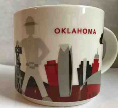 STARBUCKS MUG Oklahoma You Are Here Collector Coffee Cup 14 oz 2016 - Sold on eBay Feb, 20th 2019 for $10.00