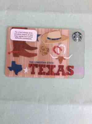 STARBUCK'S 2012 TEXAS “THE LONESTAR STATE” GIFT CARD - Sold on eBay Feb, 21st 2019 for $4.95