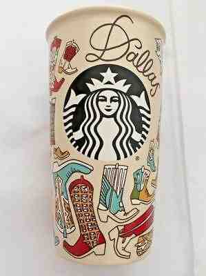 NWT Starbucks 2016 Local To Go Cup Travel Tumbler Mug DALLAS Texas Cowboy Boots - Sold on eBay Jan, 27th 2019 for $75.00