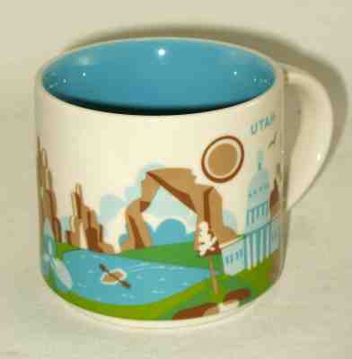 Starbucks UTAH You Are Here Coffee Mug Cup Collection 2015 14 oz EUC - Sold on eBay Feb, 18th 2019 for $12.50
