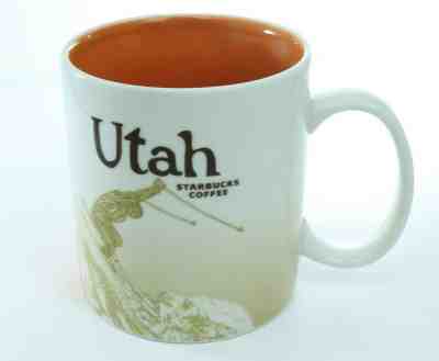2012 Starbucks Coffee Utah Collector Series Mug Skier Arches 16 oz - Sold on eBay Feb, 16th 2019 for $125.00
