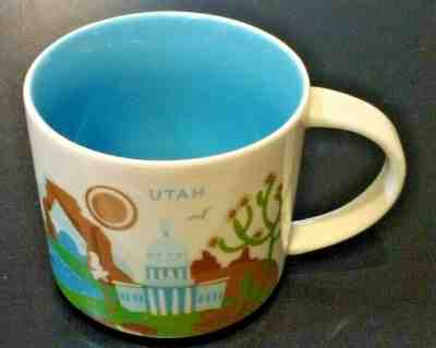 STARBUCKS Utah Coffee Mug Cup You Are Here 14 Oz Preowned - Sold on eBay Feb, 10th 2019 for $8.99