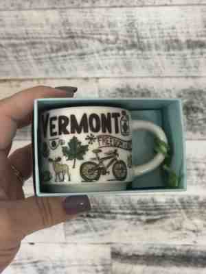 Starbucks Vermont Been There Series Coffee Espresso Mug ORNAMENT NEW NIB 2 oz - Sold on eBay Dec, 30th 2018 for $22.50