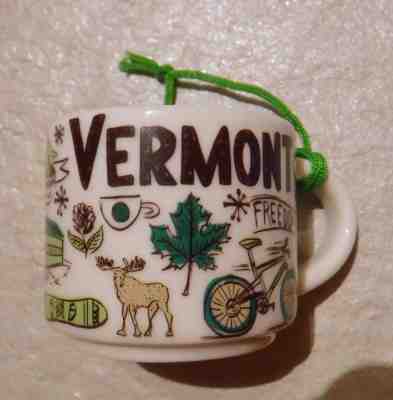 Starbucks Vermont Been There Series Coffee Espresso Mug ORNAMENT NEW NIB 2 oz - Sold on eBay Dec, 29th 2018 for $19.99