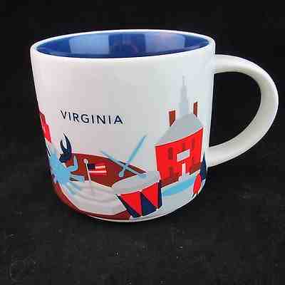 2015 Virginia Starbucks 14fl oz  Glass/Mug/Cup  - Sold on eBay Feb, 20th 2019 for $11.19