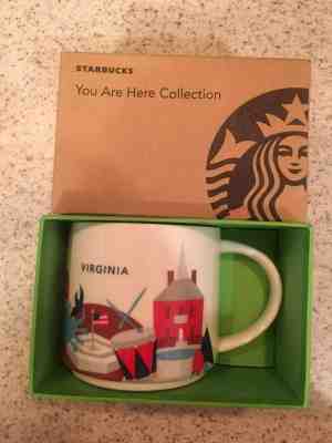 Starbucks "YOU ARE HERE" collection 14 oz. mug, Virginia, new in box  - Sold on eBay Feb, 12th 2019 for $13.00