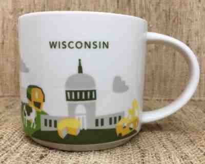 Starbucks Wisconsin You Are Here Coffee Mug 14 oz - Sold on eBay Feb, 20th 2019 for $12.00