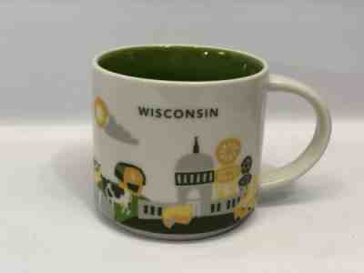 Starbucks Wisconsin Coffee Mug You Are Here Collection 14oz Mug Cup 2014 CHAIRS - Sold on eBay Feb, 18th 2019 for $44.99