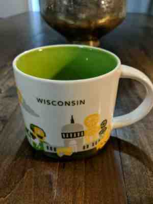 Starbucks You Are Here Mug Wisconsin - Sold on eBay Feb, 7th 2019 for $20.50