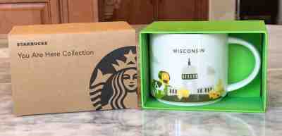 Starbucks Wisconsin You are Here YAH Collector Mug ~ 14 Oz MIB ~ Mint in Box  - Sold on eBay Jan, 31st 2019 for $23.99