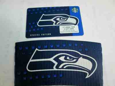  NEW Starbucks SEATTLE SEAHAWKS Gift Card Limited Edn w/ NFL +COFFEE CUP SLEEVE - Sold on eBay Feb, 23rd 2019 for $2.39