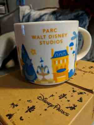 Starbucks Disneyland Paris + Parc Walt Disney Studio You Are Here YAH Mug Set - Sold on eBay Feb, 23rd 2019 for $75.00