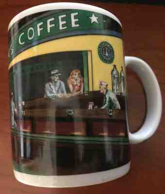 Starbucks Mug Vintage Nighthawks Diner Coffee Cup Chaleur - Sold on eBay Feb, 23rd 2019 for $3.99