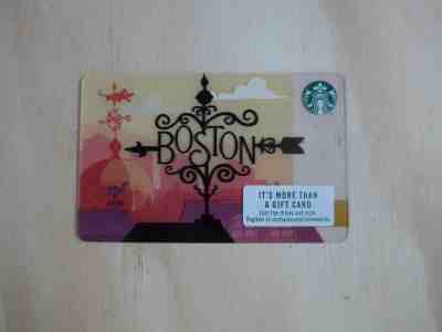 NEW Starbucks City Gift Card - Boston 2018 - Wrought Iron  - Sold on eBay Feb, 23rd 2019 for $2.19