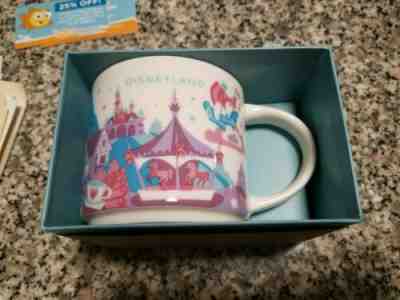 STARBUCKS DISNEYLAND FANTASYLAND VERSION 2 DISCONTINUED YOU ARE HERE - Sold on eBay Feb, 23rd 2019 for $99.99