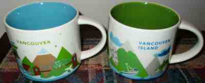 NEW Lot of 2 Starbucks Coffee Mugs: You Are Here Vancouver Island & Vancouver  - Sold on eBay Feb, 23rd 2019 for $16.01