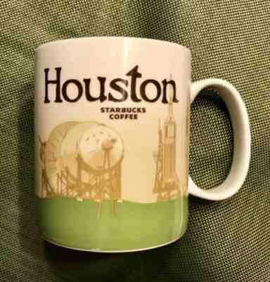 STARBUCKS COFFEE Global Icon Series HOUSTON Mug Cup 2012 Johnson Space Center - Sold on eBay Jan, 3rd 2019 for $12.98