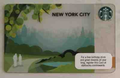 Starbucks 2012 NYC Central Park Card - Sold on eBay Feb, 24th 2019 for $3.00