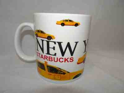 STARBUCKS New York City Yellow Cab Mug Barista 2001 Coffee  - Sold on eBay Feb, 23rd 2019 for $20.00