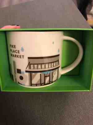 Starbucks YAH You Are Here Mug NIB — Pike Place Market - Sold on eBay Dec, 23rd 2018 for $23.08