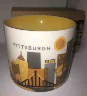 NWT - Starbucks Wish You Were Here Collection Coffee Mug - Pittsburgh - Sold on eBay Feb, 23rd 2019 for $15.95