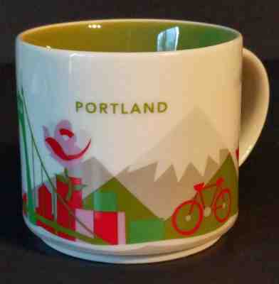 STARBUCKS ~ Portland, Oregon ~ You Are Here "YAH" Collection Coffee Mug ~ NIB - Sold on eBay Jan, 2nd 2019 for $24.95