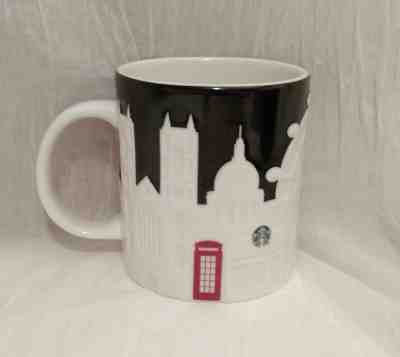 2011 STARBUCKS Black London England UK City Collector Relief Mug 16oz Big Ben - Sold on eBay Dec, 31st 2018 for $36.95