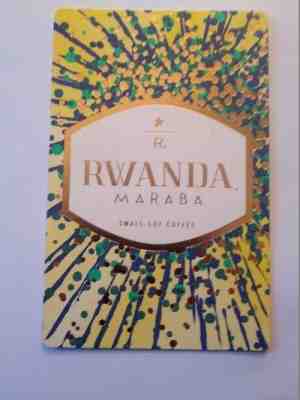 Starbucks Reserve Coffee Taster Card RWANDA Maraba (2017) - Sold on eBay Feb, 24th 2019 for $1.49