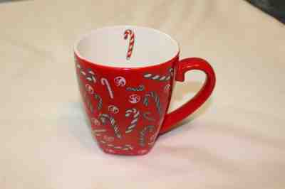 Starbucks Barista 2002 Christmas holiday 20oz Mug Cup Candy Canes 5" Tall NEW - Sold on eBay Feb, 23rd 2019 for $19.99