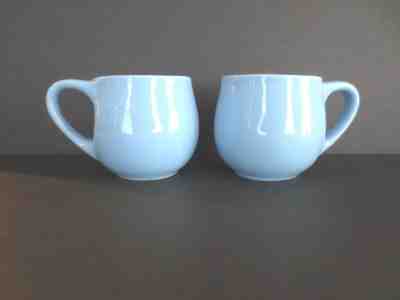 Starbucks Baby Blue Potbelly Chubby Mugs 2005 - Set of 2 - Sold on eBay Feb, 23rd 2019 for $9.99