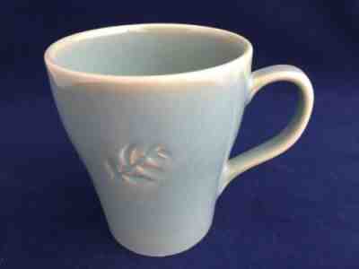 2006 STARBUCKS Teal Blue Embossed Leaf Coffee Mug Tea Cup FREE SHIP - Sold on eBay Feb, 23rd 2019 for $17.99
