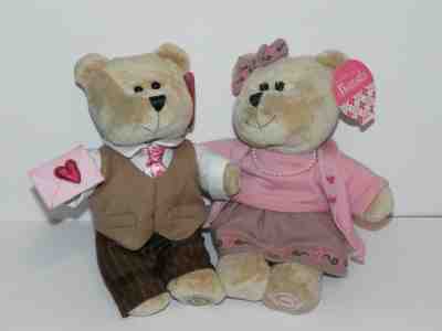 2007 Starbucks Coffee 58th & 59th Edition Bearista Bear Boy Girl Valentine Plush - Sold on eBay Feb, 24th 2019 for $20.79