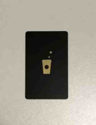STARBUCKS 2008 Black Gold Gift Card - MINT PIN Covered - Sold on eBay Feb, 23rd 2019 for $30.00