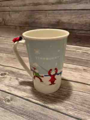 Holiday 2011 Starbucks Christmas Kids Coffee Mug Sledding Dog Airplane! Cute Cup - Sold on eBay Feb, 23rd 2019 for $5.00