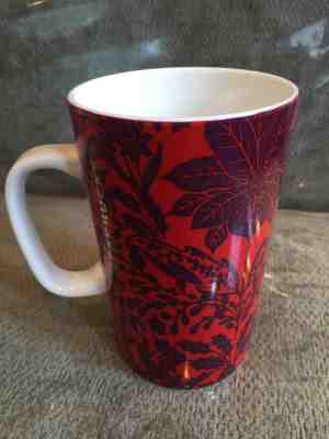 2017 STARBUCKS Christmas RED MUG 16 0Z w/HANDLE Pointsetta / Holly Berry - NEW - Sold on eBay Feb, 23rd 2019 for $34.99