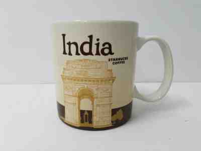 Starbucks 2013 INDIA Collector Series 16oz Coffee Mug / Cup Cricket Player - Sold on eBay Feb, 23rd 2019 for $12.99