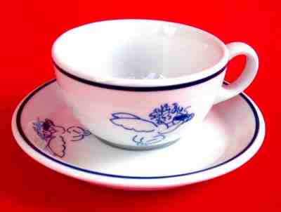 Starbucks 1994 ANGEL CHERUB CAPPUCCINO COFFEE TEA CUP & SAUCER SET by ROSANNA  - Sold on eBay Feb, 9th 2019 for $14.99