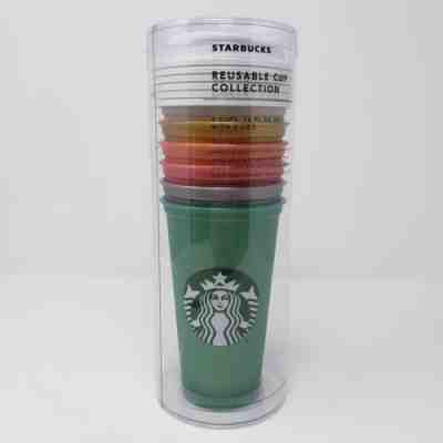 Starbucks Reusable Cups Set Of 6 2018 Holiday Collection 16 Oz Limited Edition - Sold on eBay Mar, 3rd 2019 for $24.99