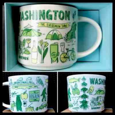 NEW Starbucks Been There Washington Mug Replacing You Are Here YAH coffee cup - Sold on eBay Mar, 3rd 2019 for $21.00